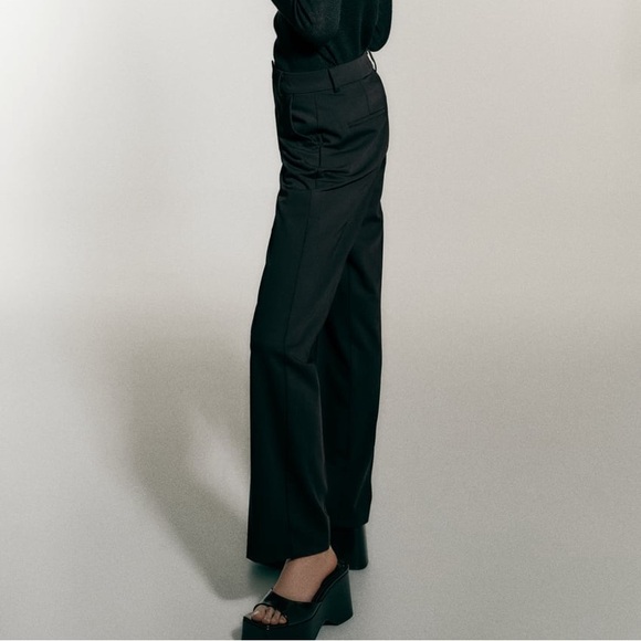 NWT Zara low rise straight leg pants/ XL . - Picture 2 of 5